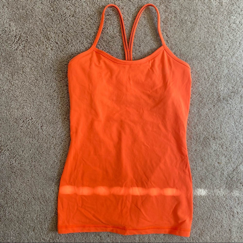Orange lululemon top